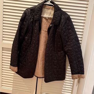 Coach Black Quilted Jacket